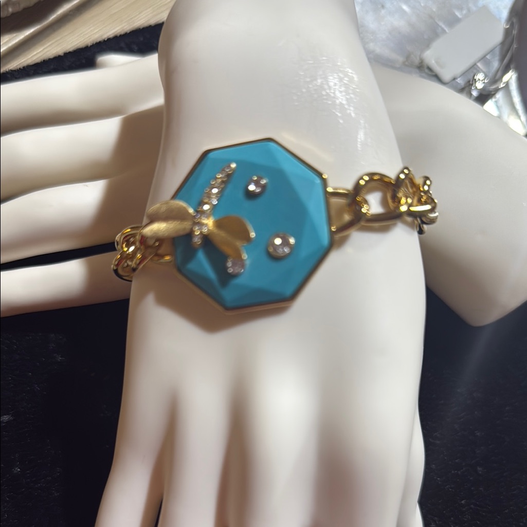 Carolee Gold And Turquoise Bracelet